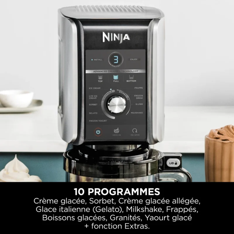Ninja CREAMi Deluxe 10-en-1 Machine à délices et boissons glacées NC501EU – Image 10