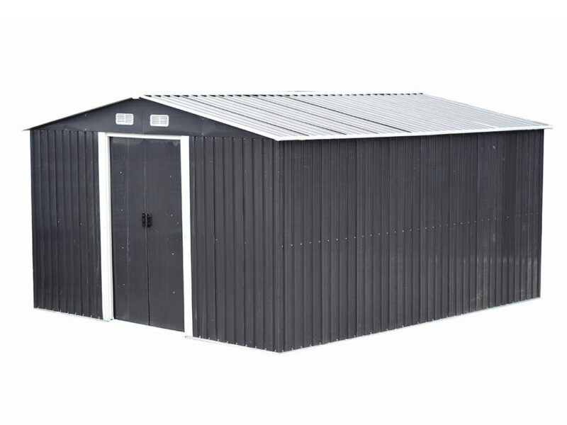 Abri de jardin en acier galvanisé gris 12,5 m² - Prix d'usines – Image 3